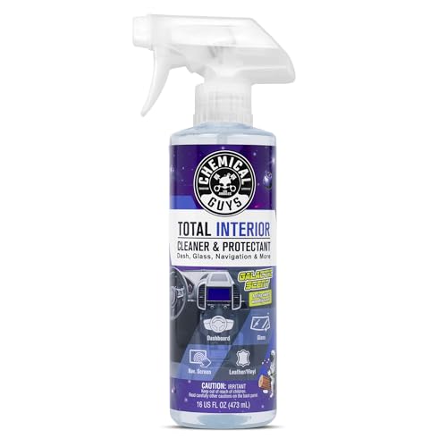 Chemical Guys Total Interior Cleaner & Protectant - (16 oz) All-in-One Car Interior Cleaner for Dash, Seats, Carpet, Glass, Vinyl, Leather, and Plastic - Galactic Scent - size: 16 Fl Oz (Pack of 1)