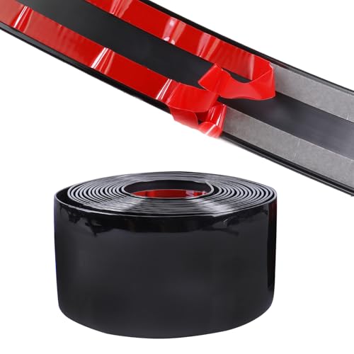 16FT Automotive Trim Molding 2-3/4"(70mm) Wide Heavy Duty Car Side Moldings UV-Protected Scratch-Proof for All Vehicles Body Door Window Bumper Self Adhesive, Glossy Black - size: 2-3/4 in Wide