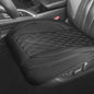 1 Pack PU Leather Quilting Front Car Seat Cover, Anti-Slip Full Wrap-Around Bottom Seat Protector Cushion with Storage Pocket, Universal Fit for Most Vehicles - Black - color: Black
