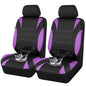 CAR PASS Waterproof Car Seat Covers Front Seats Only with 5mm Composite EVA, Neoprene Car Seat Cover with Separate Headrest Cover, Quick Setup Universal Fit for Car SUV Trucks,Airbag Compatible Purple - color: Purple Black