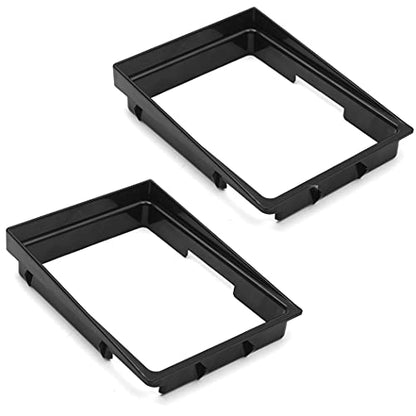 2-Pack Manual Transmission Shifter Bezels Compatible with Jeep Cherokee/Wrangler - Black