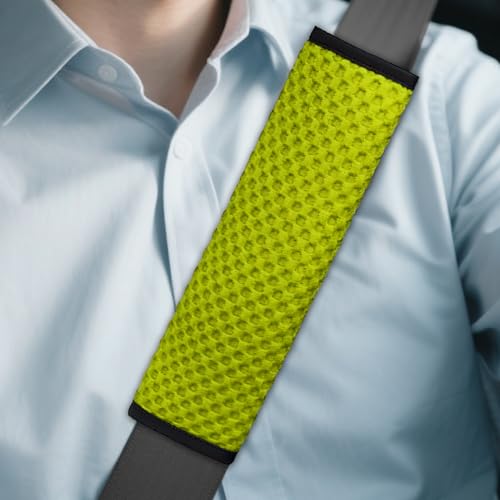 2PCS Car Seat Belt Covers, Soft Seat Belt Shoulder Pads Neck Covers, Breathable Mesh Seatbelt Strap Protector, Car Interior Accessories for Comfortable Driving Fit for Truck SUV (Light Green) - color: Light Green