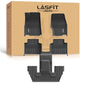 LASFIT Floor Mats for Jeep Grand Cherokee L 2021-2025 2026 (ONLY for 6-Passengers Without Center Console) All Weather TPE Custom Fit Car Mats Floor Liners 1st & 2nd & 3th Row, Black - style: Grand Cherokee L 6-Seat 2021-2026 Floor Mats