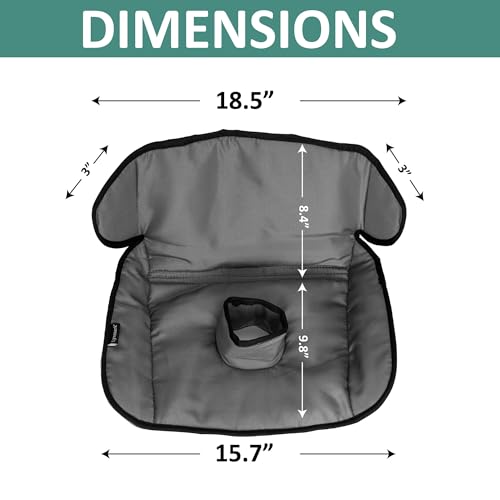 Lynmark® 2x Potty Training Car Seat Protector Cover - Waterproof Soft Piddle Pads for Toddlers and Baby Carseat - Travel-Friendly Universal Washable Liner Mat for Spills, Nappy Leaks, Accidents - Grey - size: 2 pack