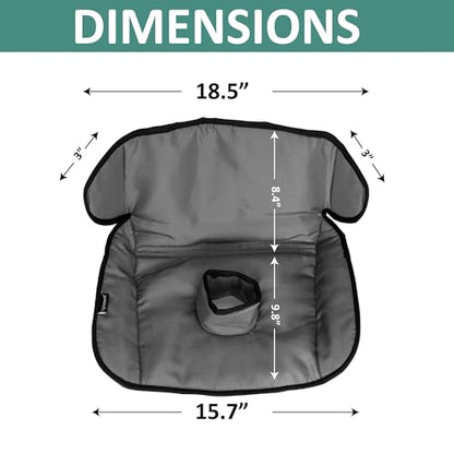 Lynmark® 2x Potty Training Car Seat Protector Cover - Waterproof Soft Piddle Pads for Toddlers and Baby Carseat - Travel-Friendly Universal Washable Liner Mat for Spills, Nappy Leaks, Accidents - Grey - size: 2 pack