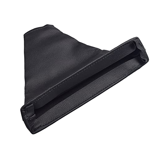 Black PU Leather Shift Lever Shift Strap Trunk Cover, Car Handbrake Leather Cover, for Toyota Corolla 2007-2013
