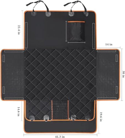 Cargo Liner for Dogs, Waterproof Pet Cargo Cover Dog Seat Mat for SUVs Sedans Vans, Non-Slip, Large Size Universal Fit, Black (Cargo-Liner)