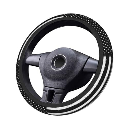 Thin Blue Line Flag Steering Wheel Cover - Retro America Thin Blue Line Flag Steering Wheel Cover 15 Inch Non-Slip Breathable Neoprene Car Accessory for Women Men Steering Wheel Protector - color: Flag Blue Line