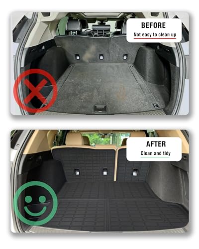 Cargo Liners Backrest Mat for Acura RDX Accessories 2019-2025 2026 with Hook&Loop Rear Trunk Mat Rear Seat Back Cover Protector All Weather Anti-Slip Split Dog Liner - color: Acura RDX 2019-2025 2026, size: Backrest Mat + Trunk Mat