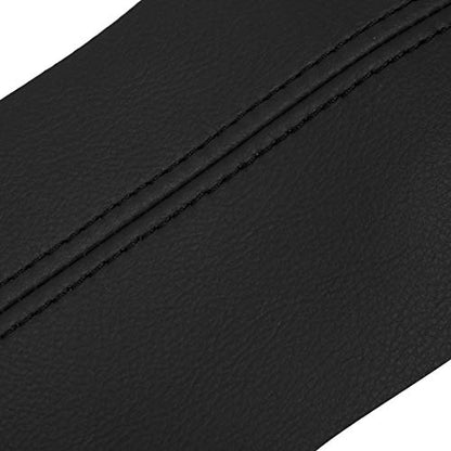 X AUTOHAUX Pair Synthetic Leather Car Front Door Panels Armrest Cover Black for Honda Civic 2006-2011 Sedan - color: Black