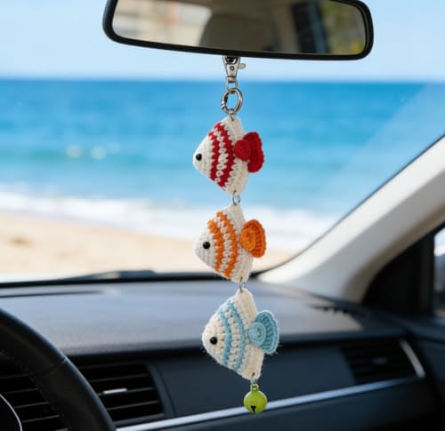 Handmade crochet keychain, backpack pendant, car rearview mirror hanging ornament, gifts for boys and girls on Easter, Christmas, and birthdays