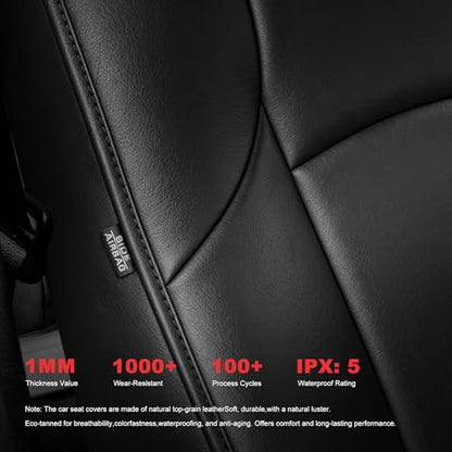 TTX LIGHTING Car Seat Covers Custom Fit for Toyota 4Runner 2010-2022 2023 2024 5 Seats Full Set Luxury Leather Seat Cushion Waterproof Automotive Seat Protectors(5 Seat,Black) - size: 1.4Runner 2010-2024 5 Seat Full Set
