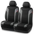 Rubbermaid Leather Car Seat Cover – Universal Front Seat Cover, Airbag Compatible, Easy to Install, Water-Resistant and Durable Automotive Seat Cover for Cars, Trucks, SUVs, Vans – Gray - color: Gray