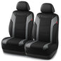 Rubbermaid Leather Car Seat Cover – Universal Front Seat Cover, Airbag Compatible, Easy to Install, Water-Resistant and Durable Automotive Seat Cover for Cars, Trucks, SUVs, Vans – Gray - color: Gray