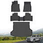 Hutisya-Floor Mats & Cargo Liner Set Fit for 2022-2026 Genesis GV70 (Not Electrified GV70) All Weather Protection Anti-Slip & Durable TPE Full Set Liners Automotive Accessories-Black - style: 20)For GV70 2022-2025 Full Set