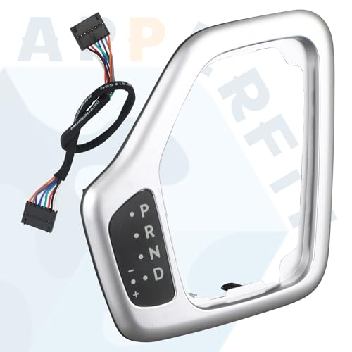 Transmission Shifter Bezel with Wire Harness 5YD27XSAAA 68413957AA 601-402 Silver for Gear Shift Compatible with 2014-2018 Jeep Cherokee Service Shifter Repair Accessories Parts - color: Silver