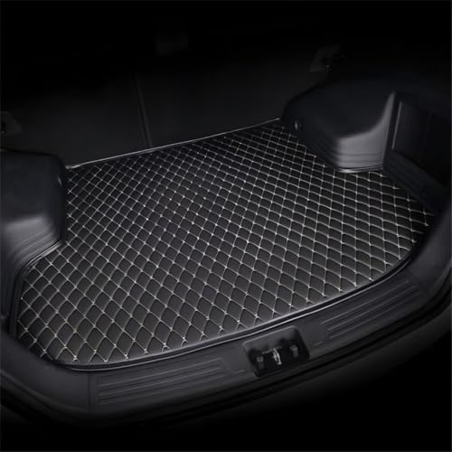Custom Making Trunk Mats Cargo Mats Fit for 99.9% Sedan SUV All Weather Protection Leather Liners Trunk Mat Cargo Liners (Black Rice) - color: Black rice