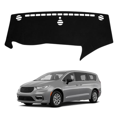 Dash Cover Mat Compatible with Chrysler Pacifica 2017-2025 Car Interior Dashboard Cover Mat Nonslip Dashmat Sunshade Glare UV Rays Protector Accessories Custom Fit - size: Compatible with Pacifica 2017-2025