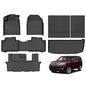 Wailtnb- Floor Mats & Cargo Mats Set Fit Honda Pilot 2015-2009 All Weather Floor Liners for 2015 2014 2013 2012 2021 2010 2009 Pilot Trunk Liner for Honda Pilot Full Sets Accessories - style: 44|For Honda Pilot | 2009-2015 | Backrest Set
