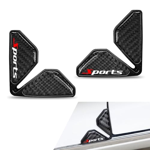 2 PCS Car Door Corner Edge Guard, Anti-collision Carbon Fiber Door Corner Sticker, Soft Plastic Tight Fit Anti-scratch Protective Cover, Universal Modificative Exterior Accessory (Black) - color: Black #01