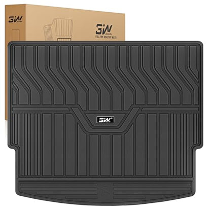 3W Cargo Liner Custom Fit for 2021-2026 Nissan Rogue, TPE All Weather Heavy Duty Rubber Rogue S/SL/SV/Platinum Trunk Mats Car Mats Fit with the Top Position (NOT for Nissan Sport) - size: 1.Rogue|21-26|Cargo Liner