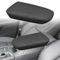 Center Console Cover Compatible with Cadillac XT5 2016-2023 XT6 2020-2025, Leather Middle Console Armrest Lid Cover Protector, Anti-Scratch, Black