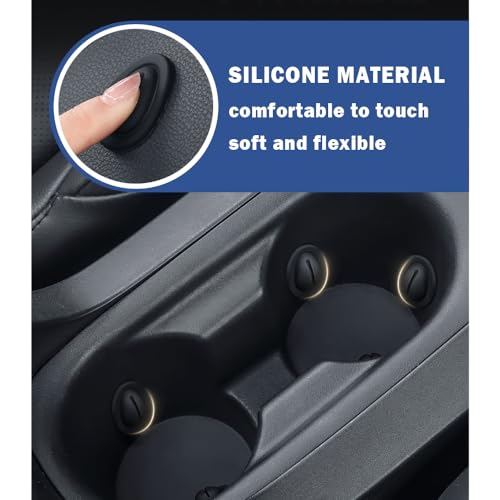 2026 Latest Car Cup Holder Insert/Holder Position Limiter - Anti Shake Silicone Car Coasters Bottle Stabilizers with Self-Adhesive - Car Must Haves Cup Holder Inserts for Car Truck SUV (6PCS)