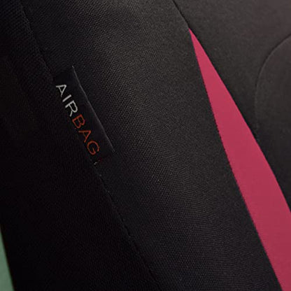 Flying Banner Car Seat Covers Front Seats Rear Bench Polyester car seat Protectors Easy installations Rear Bench Split Classic Man Lady Truck - color: Black Burgundy