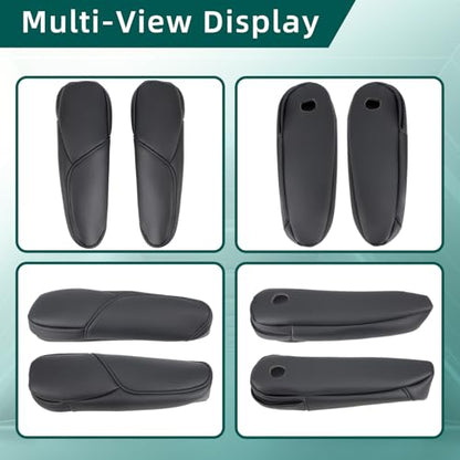 AUTOKAY Black Front Seat Armrest Cover Fits for Honda CR-V CRV 2007 2008 2009