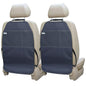 Viaviat Car Seat Protector Large Kick Mat 2 Pack Durable Water Resistant Auto Seat Back Covers with 2 Mesh Pockets Protection Against Dust Mud Scratches (Dark Gray, 2-Pack) - color: Dark Gray