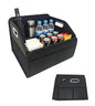 Car Trunk Organizers Small PU Leather，Car Basket for Organizers and Storage，Car Caddy Collapsible Multi Compartment Container Box