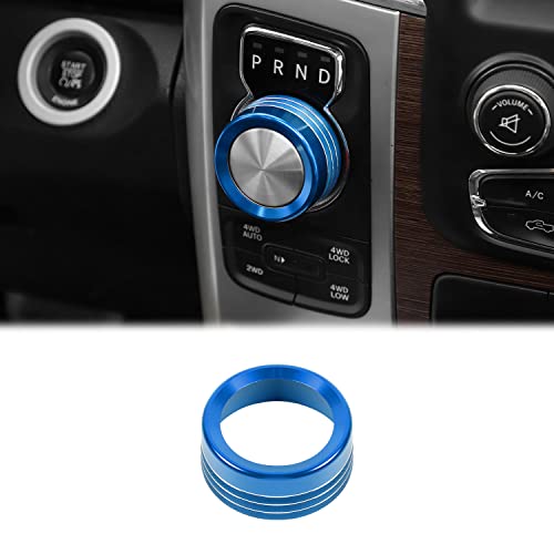 Voodonala for Dodge RAM Aluminum Gear Shift Shifter Switch Transmission Gear Selector Shift Lever Gearstick Knob Coverfor 2013-2017 Dodge RAM Interior Accessories,Blue 1pc - color: Blue, size: 13-17Gear Shift