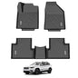 3W Floor Mats Fit for Jeep Cherokee 2015-2023 TPE Floor Liner 1st and 2nd Row Full Set Car Mats, Black (NOT for Grand Cherokee) - size: Jeep Cherokee 2015-2023 Floor Mats