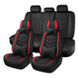 Car Seat Cover for KIA Soul 2010-2025, Seat Covers Full Set,Non-Slip Waterproof seat Cover,Wear-Resistant Nappa Leather car seat Covers. (Luxury 5 Seats/Black Red) - color: Black Red, size: Luxury 5 Seats