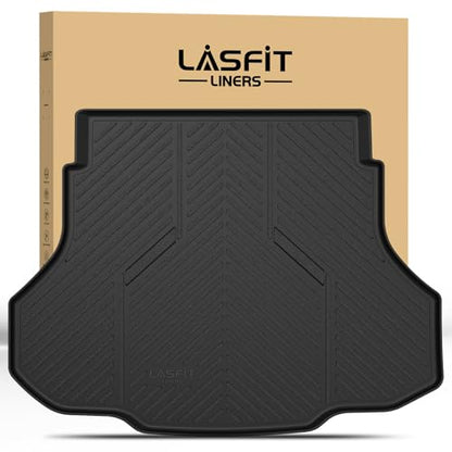 LASFIT Cargo Mat for Hyundai Elantra 2026 2025 2024 2023 2022 2021 & Elantra N 2022-2026, All Weather TPE Custom Fit Elantra & Elantra N Trunk Mat, Black