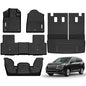 YITAMOTOR Floor Mats Compatible with 2026 2025-2023 Honda Pilot 7-Seater & 8-Seater, All-Weather Car Liners Custom Fit Pilot Accessories, 1st & 2nd & 3rd Row & Backrest Mats & Cargo Liner, Black - style: 2023-2026 Pilot Floor Mats&Cargo Mat