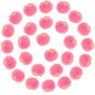 Tupalizy 50PCS Fluffy Pom Poms Charms Soft Fuzzy Faux Fur Puff Ball Pendant for Keychains Bracelets Earrings Jewelry Making Tassels Bags DIY Crafts Party Favors Gifts Accessories - color: Bright Pink