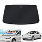 KUST Windshield Sun Shade for 2017-2023 Tesla Model 3 Accessories Sunshade Window Sun Visor Protector Foldable Blocks UV Rays Keep Your Car Cooler(Not for 2024 Model 3) - size: FOR | Tesla Model 3 2017-2023