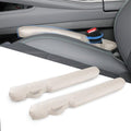 Leather Car Seat Gap Filler Universal for Car Truck SUV to Block The Gap Between Seat and Console Stop Things from Dropping 2 Packs Beige - color: beige