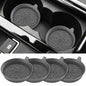 ME.FAN Car Cup Coasters [4 Pack] Silicone Cars Coasters - Universal Non-Slip Recessed Interior Accessories - Cup Holder Inserts Deep Grey - color: 4pack-deep Grey