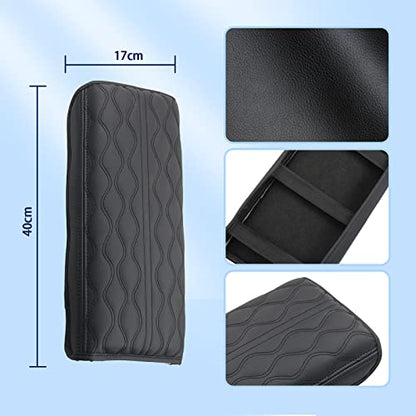 2022-2025 2026 Ioniq 5 Center Console Cover for Hyundai Ioniq 5 (SE/SE Standard Range/SEL/Limited/XRT), Waterproof&Cushion Lether Armrest Cover 2023 2024 2025 Ioniq 5 Accessories (Padded) - color: (for Ioniq 5) Padded - Leather
