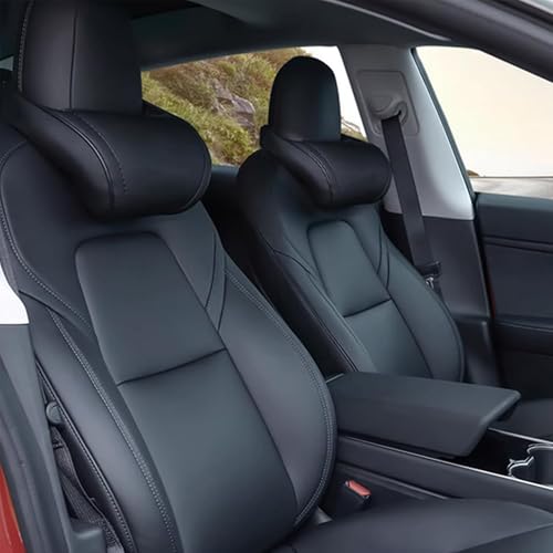 TOPABYTE Car Neck Pillow Memory Foam Automotive Seat Cushions of Headrests for Relieving Neck Stiffness Seat Neck Support Pillow, Fits All Vehicles, 2 Pieces, Black