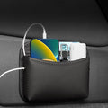 Universal Car Side Pocket Organizer for Car Seat, PU Leather Car Pocket Pouch, Door, Window, Console, Keys Cards Cell Phone Sunglasses Holder for Car, Multifunctional Car Organizer Accessories.