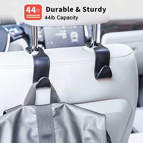 Car Seat Headrest Hook 8Pack Vehicle Bag Hooks Seat Hook Backseat Headrest Hangers Storage for Purses,Grocery Bags,Coats,Car Water Bottle Hook - color: 8Pcs