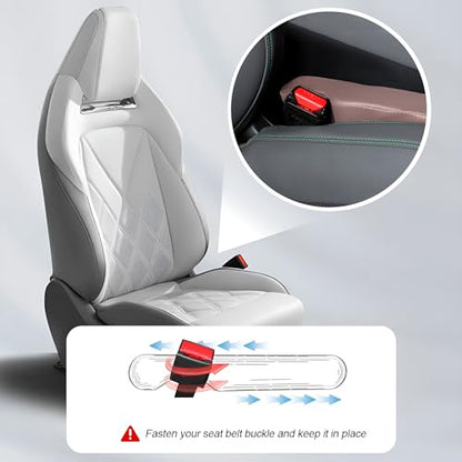 Mandark Car Seat Gap Filler, 2PCS Leather Vehicle Gap Stopper to Fill Between Seat and Console, Automotive Crevice Plug Blocker Accessories from Dropping, Universal for SUV, Sedan, Truck (Pink) - color: Pink