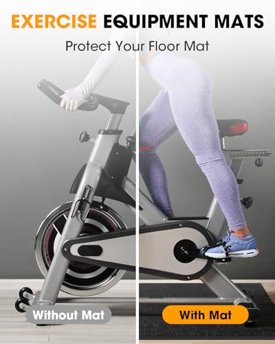 Stepwaver Walking Pad Mat for Carpet Floor, 102"x36", Treamill Mat for Hardwood Floors, High Density, 1/3 Thickness, Folable, Floor Protection for Bike, Elliptical, Treadmill - size: 102"L x 36"W x 0.2"Th