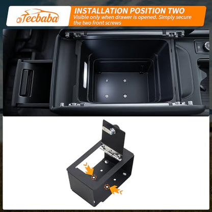 Center Console Safe Compatible with 2024-2026 Hyundai Santa Fe Carbon Steel Car Lock Box Auto Vault with Code Hidden Car Safe for 2025 Santa Fe Accessories