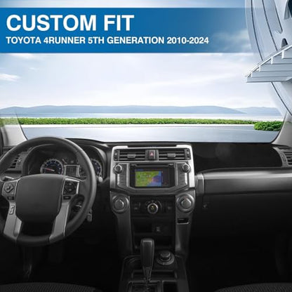 KUST Black Dash Cover for Toyota 4Runner 2010-2024 Non-Slip Dashboard Cover Accessories for Toyota 4Runner Custom Fit Dash Mat Sunshade Windshield No Glare - size: 4Runner 10-24(black)