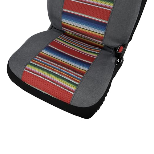 Hooey Low Back Seat Cover, Durable Bucket Seat Protection, Easy to Install Seat Covers for Car, Truck, Van, SUV, Rockstar (Serape Tijuana) - color: Rockstar Serape Tijuana