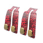 Purse and Bag Hook for Car, Zinc Alloy Seat Headrest Hooks, Upgraded Leather Car Seat Back Purses Hanger and Bags Holder (Red Leopard) - color: Red Leopard